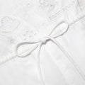White Embroidered Playsuit