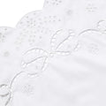 White Cotton Embroidered Mini Dress