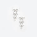 Tiered Crystal Bow Earrings