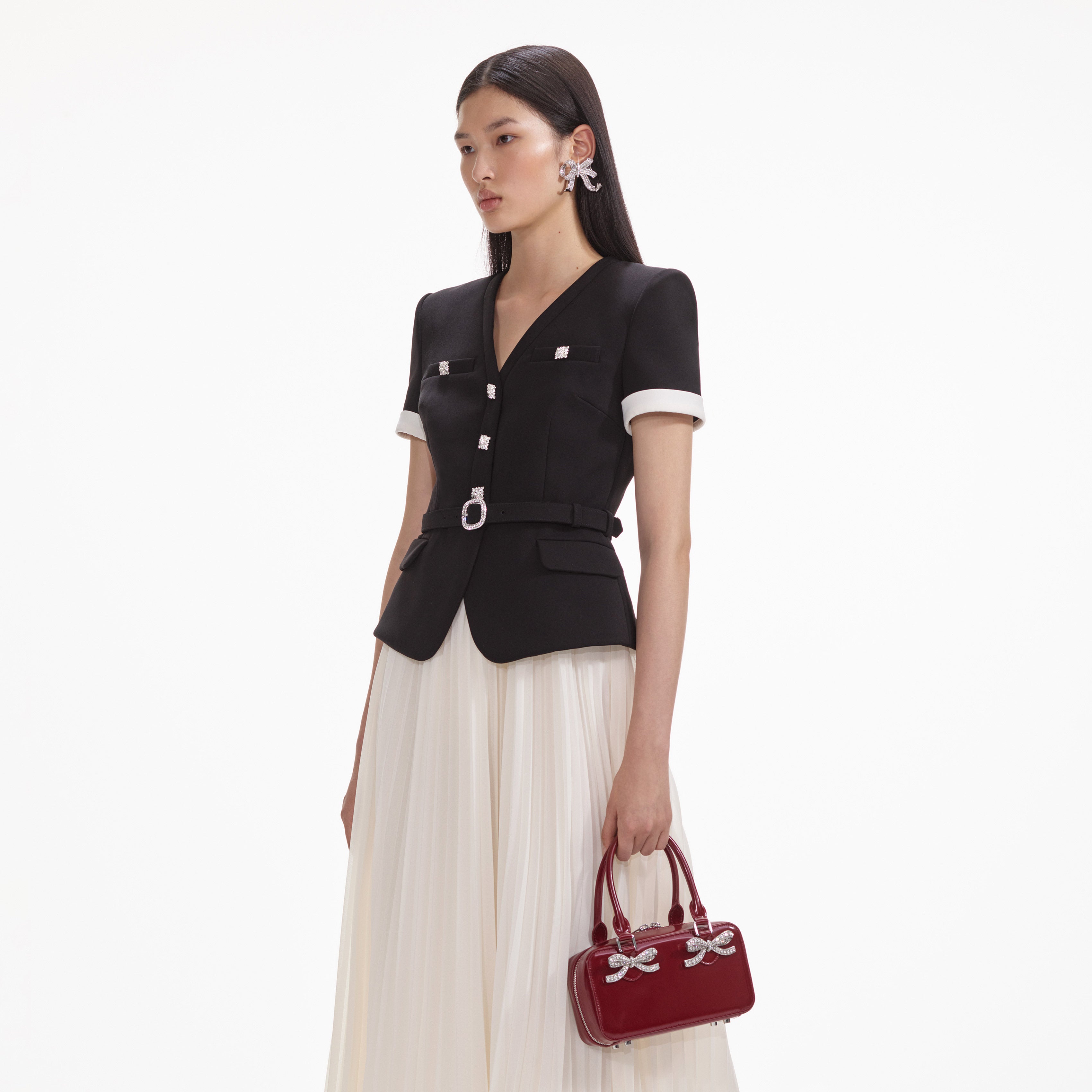 Crystal Bow Earrings