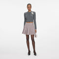 Grey Crochet Flower Cardigan