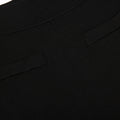 Black Belted Knit Leggings