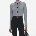 Grey Wool Cardigan