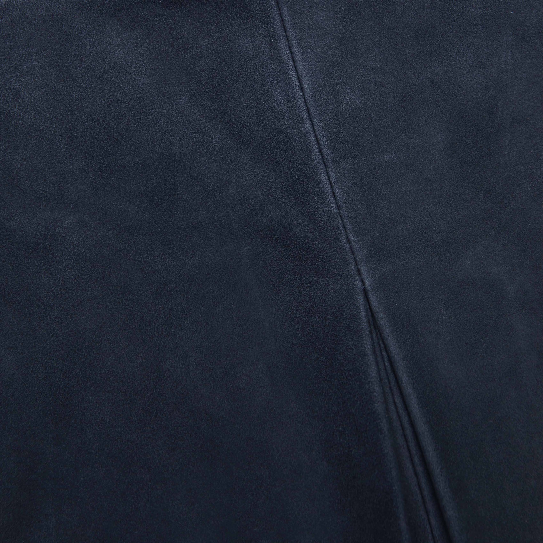 A close up of the fabric for the Navy Suede Mini Skirt