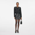 Black Leather Mini Skirt