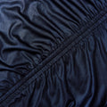 Navy Metallic Gathered Maxi Dress