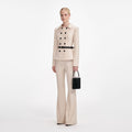 Beige Twill Jumpsuit