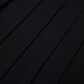 Black Pleated Twill Maxi Skirt