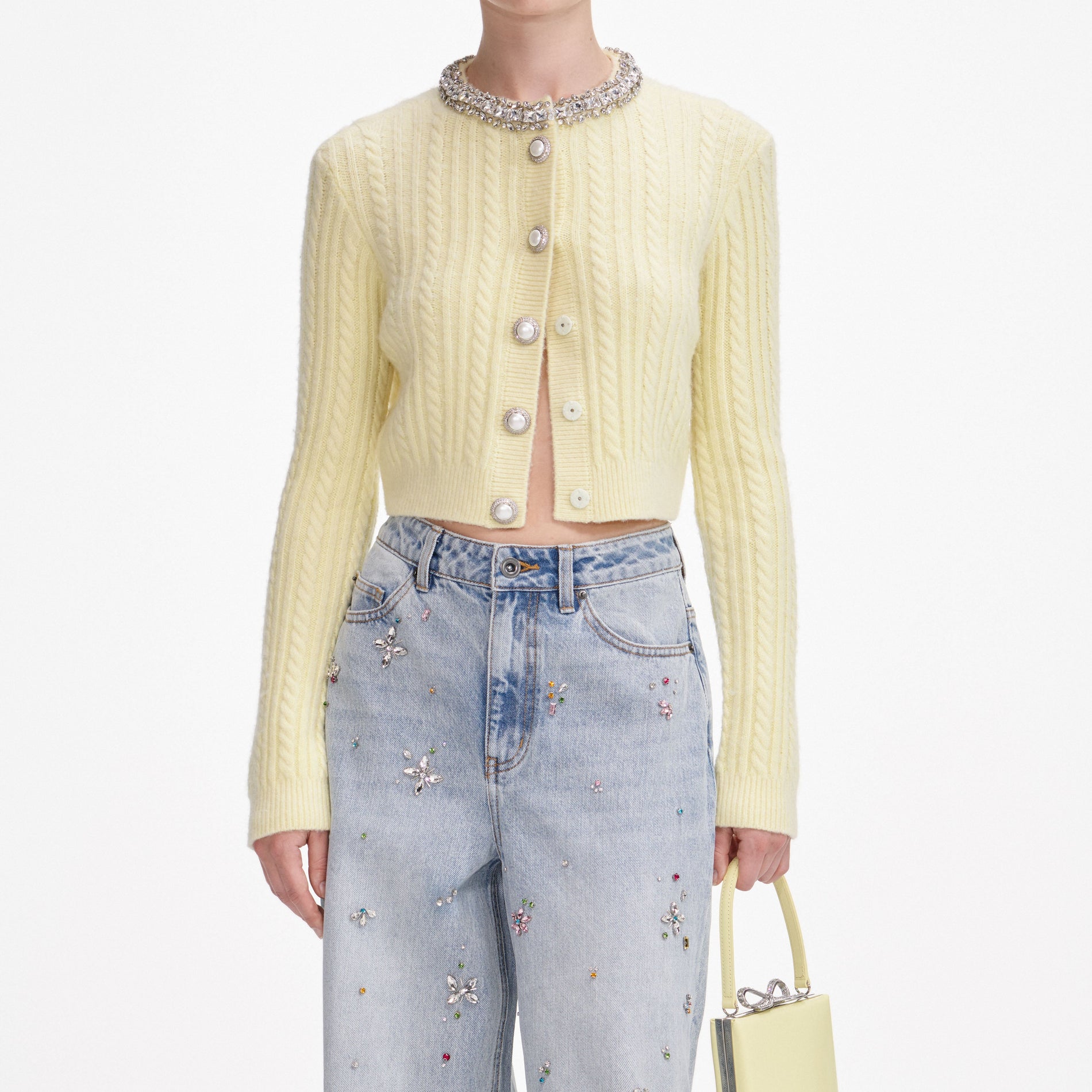 Yellow Alpaca Cardigan