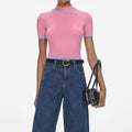 Blue Barrel Leg Jeans