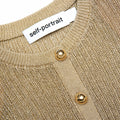 Gold Lurex Knit Mini Dress