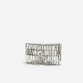 Silver Crystal Bow Mini Shoulder Bag