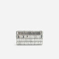 Silver Crystal Bow Mini Shoulder Bag