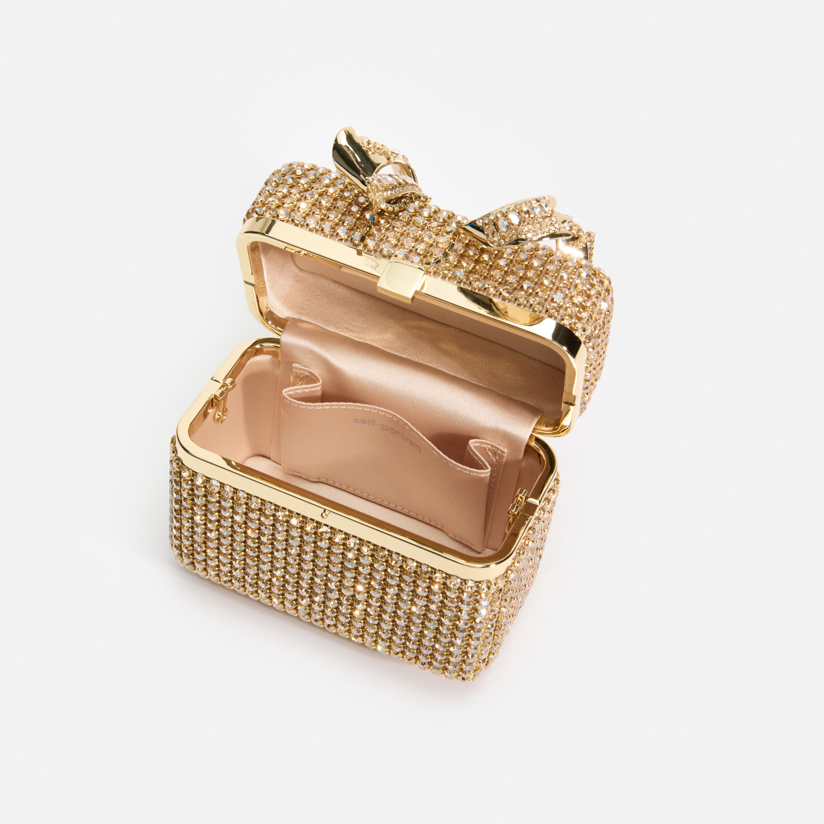 Gold Crystal Vanity Case