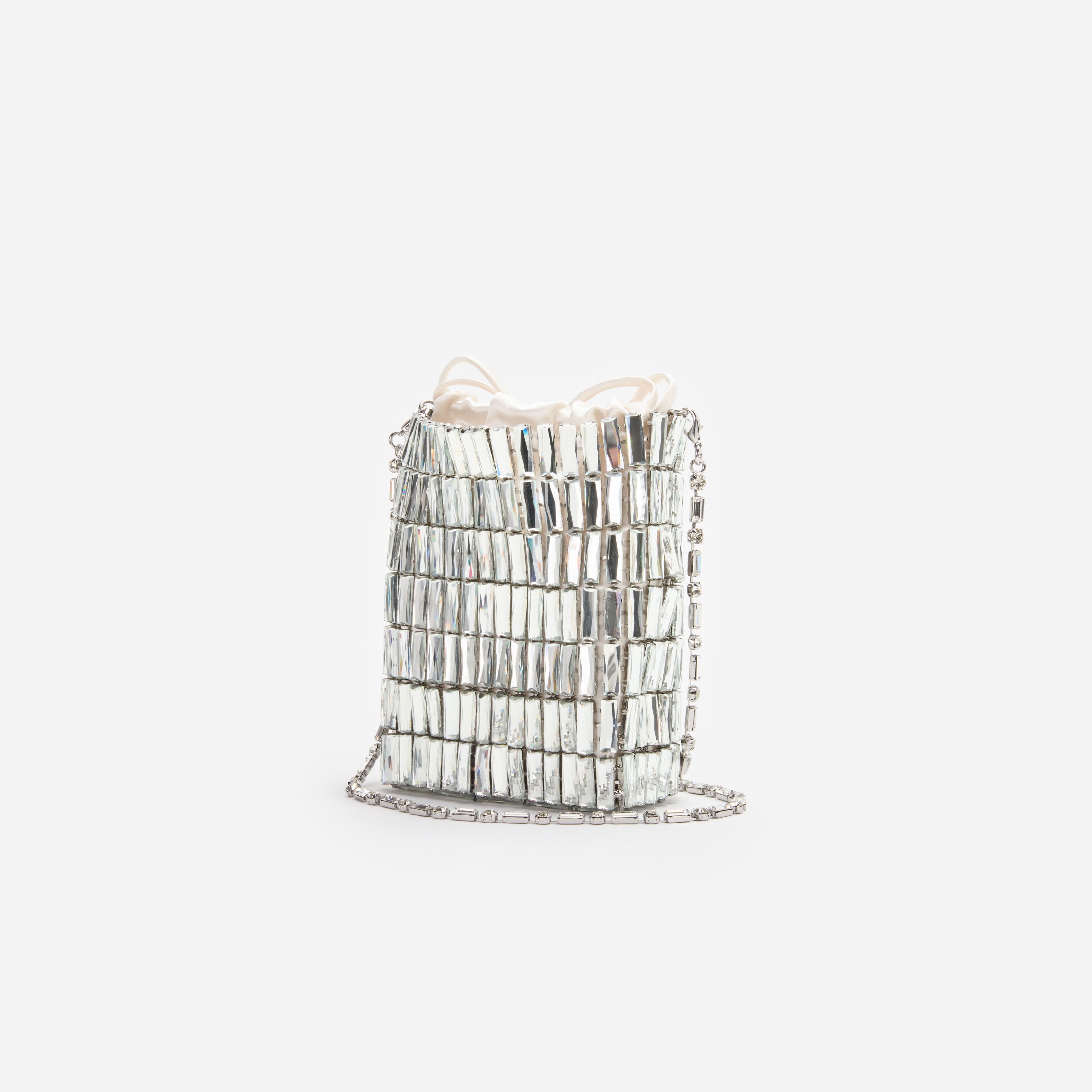 Silver Crystal Mini Bag