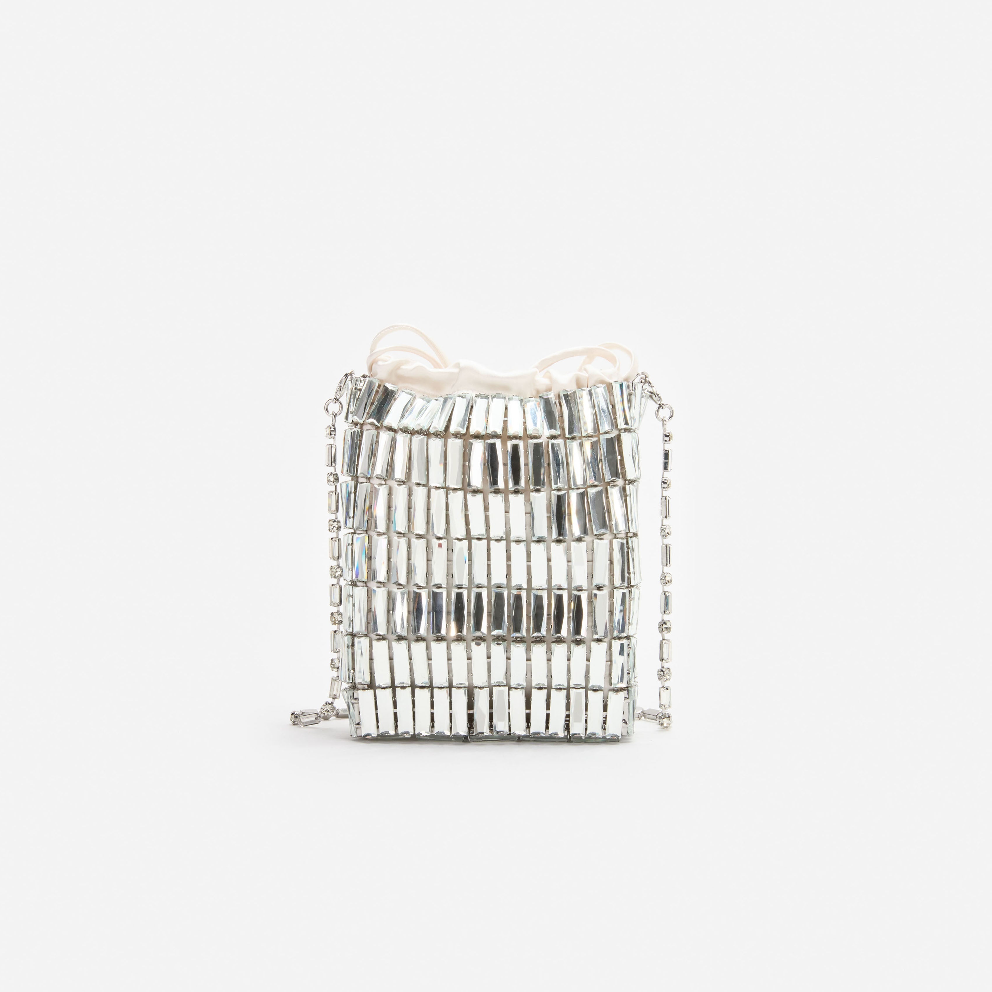 Silver Crystal Mini Bag