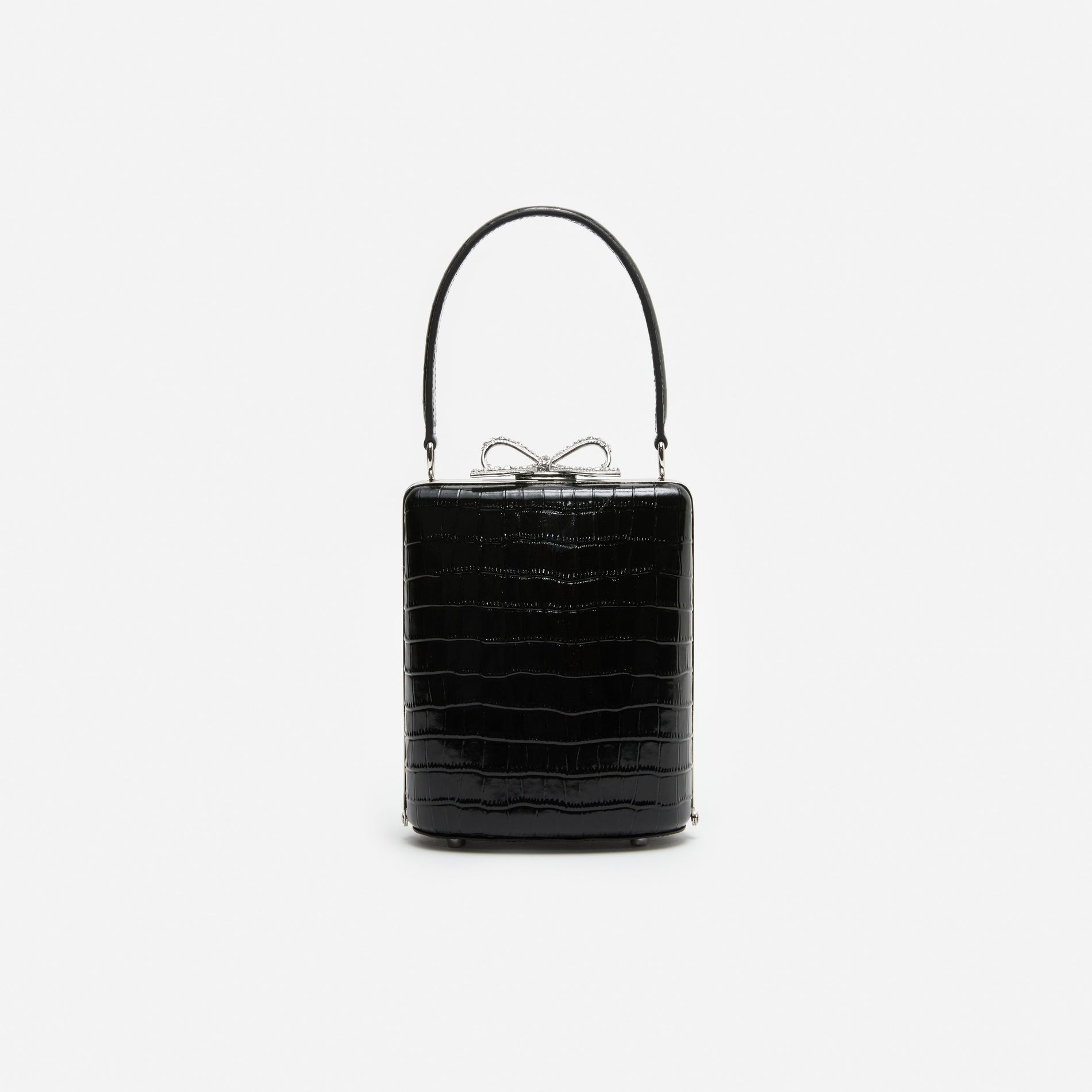 Black Croc Mini Bag