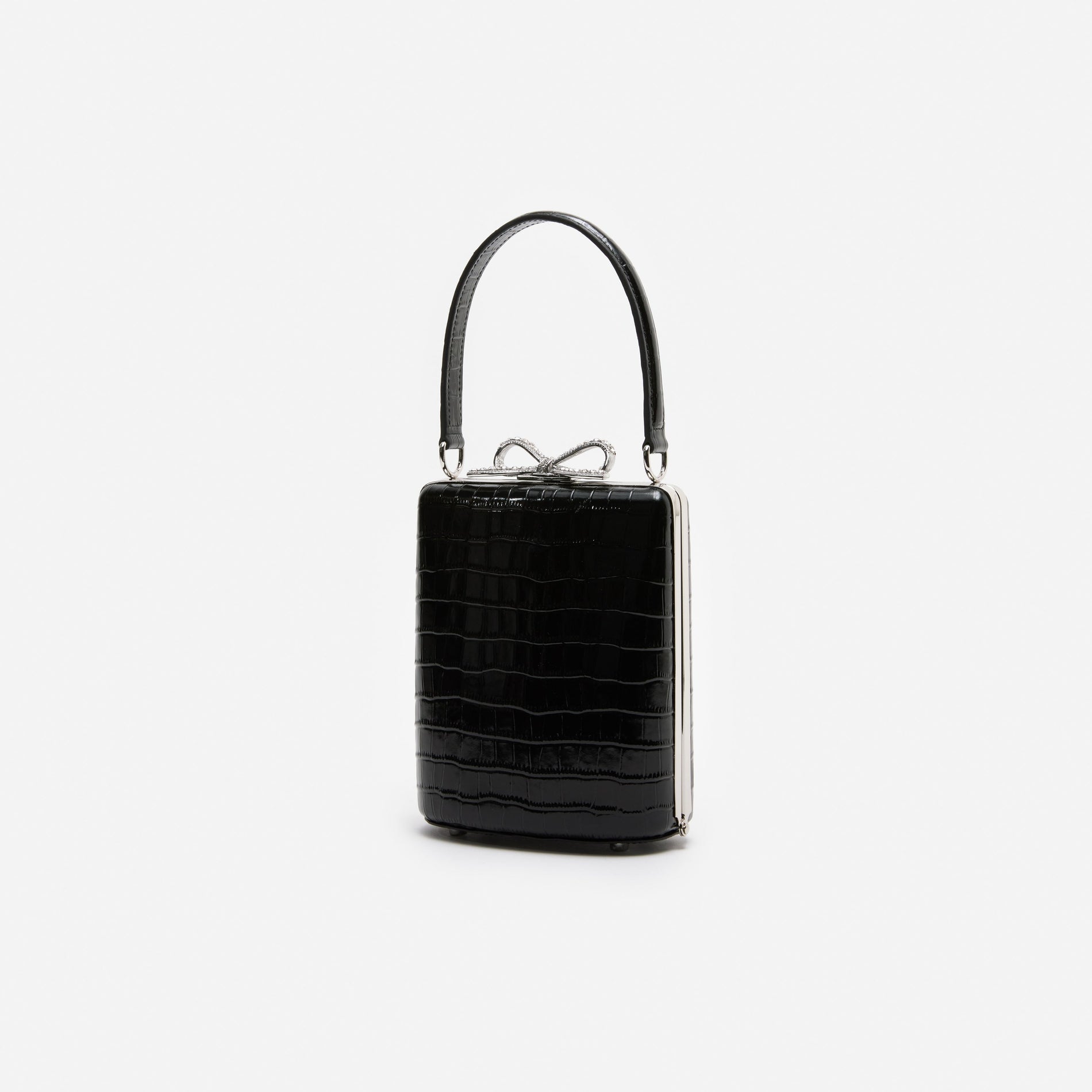 Black Croc Mini Bag