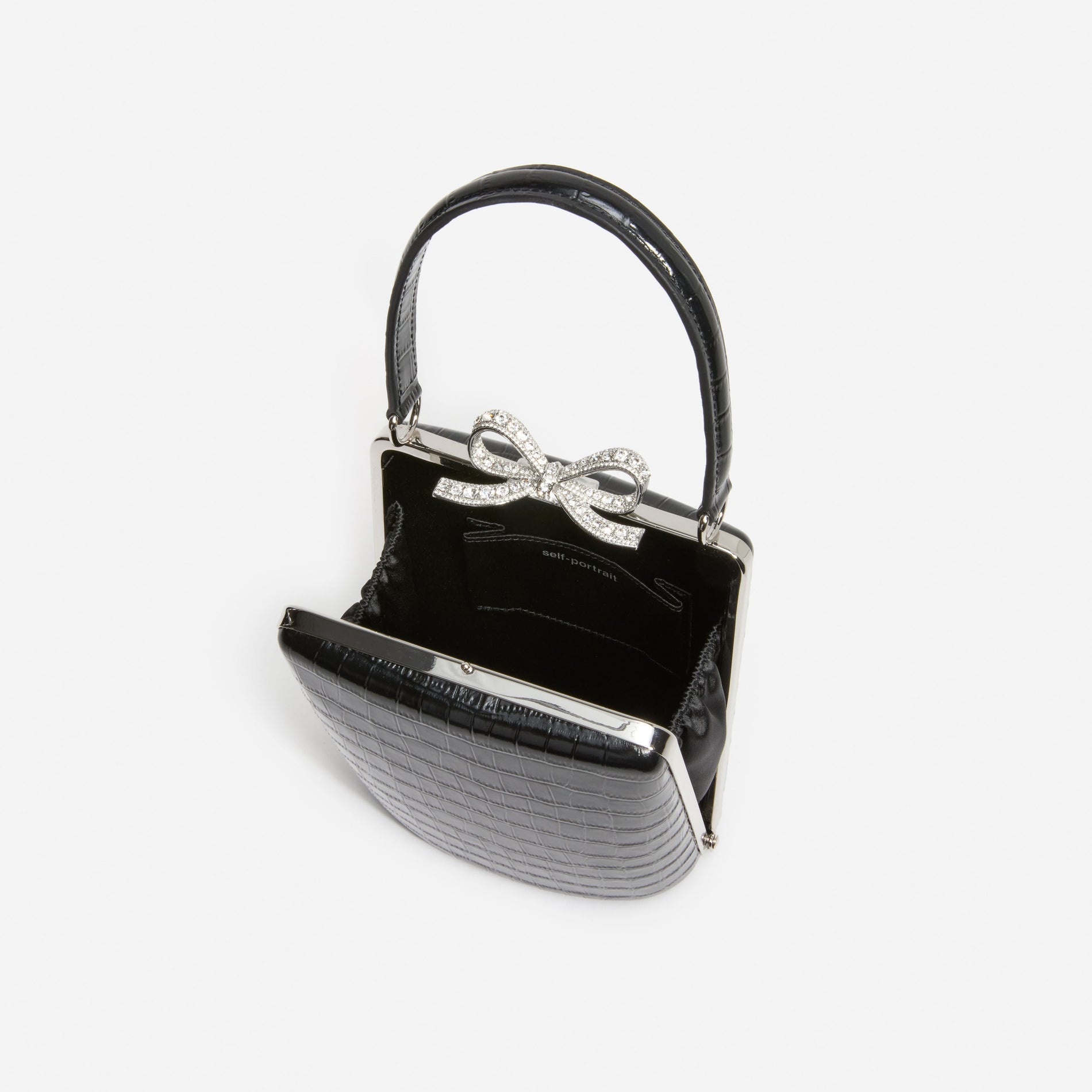 Black Croc Mini Bag