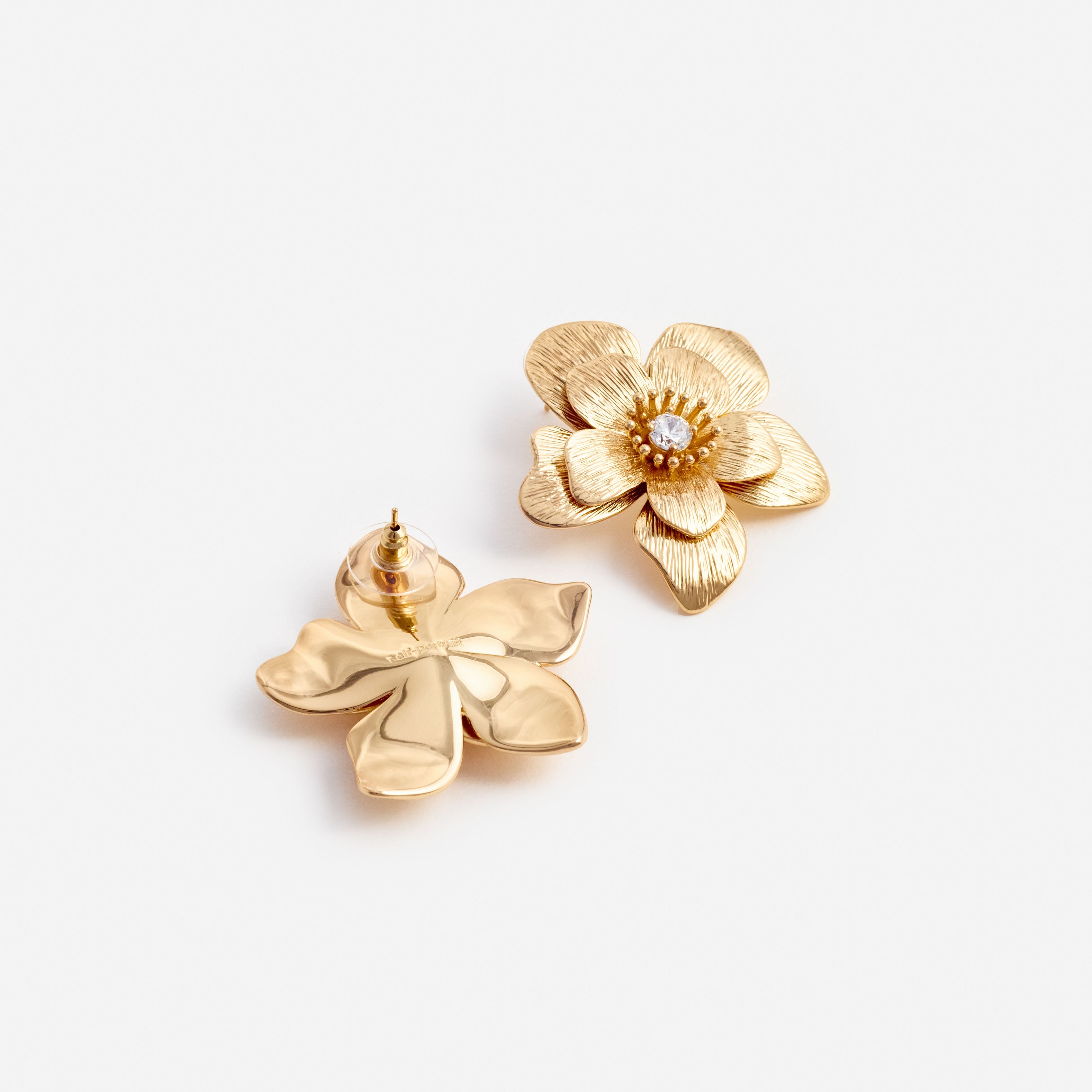 Gold Flower Earrings