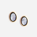 Crystal Oval Earrings