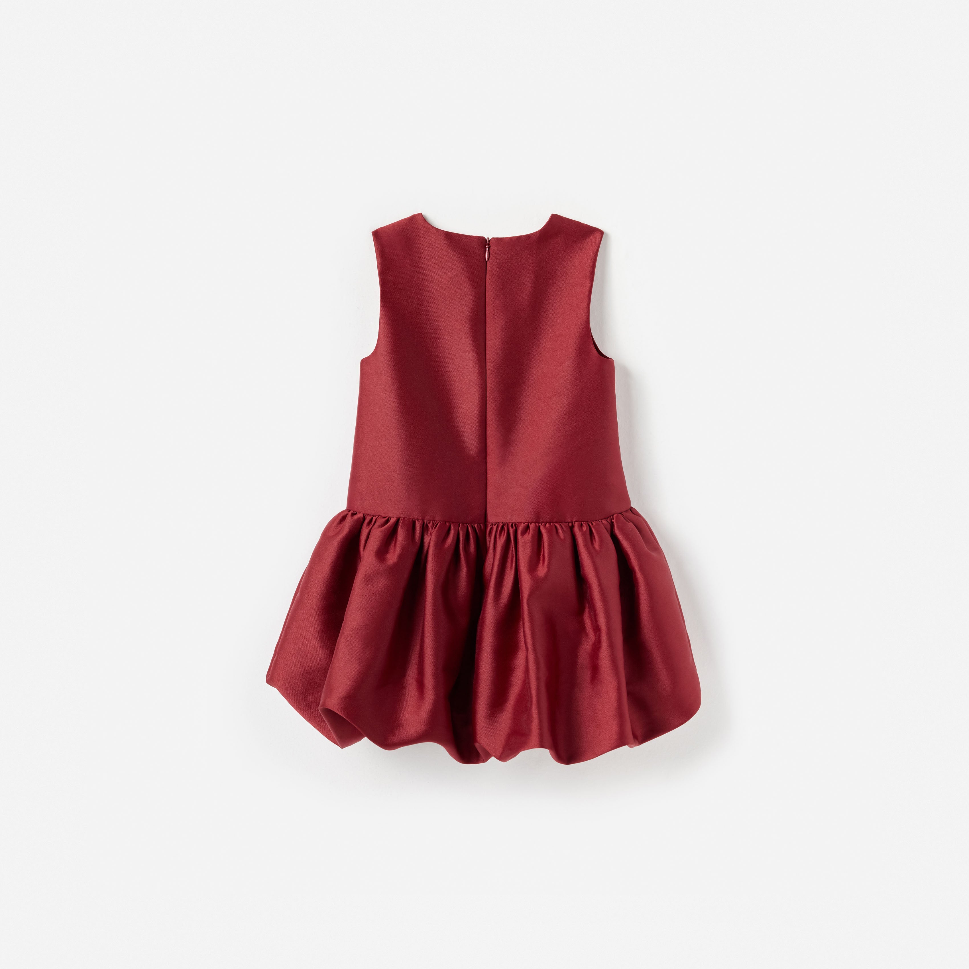 Burgundy Taffeta Dress