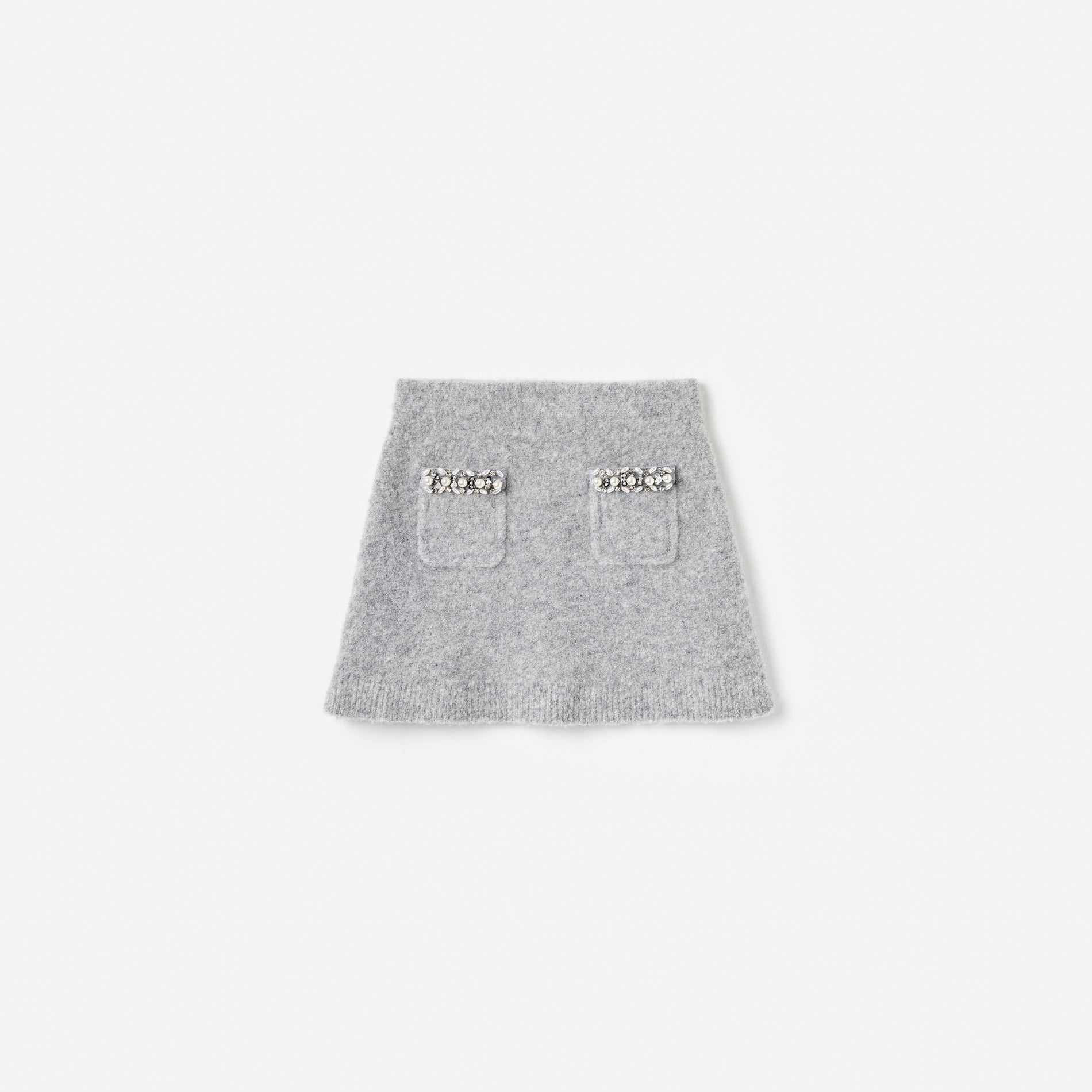Grey Knit Skirt