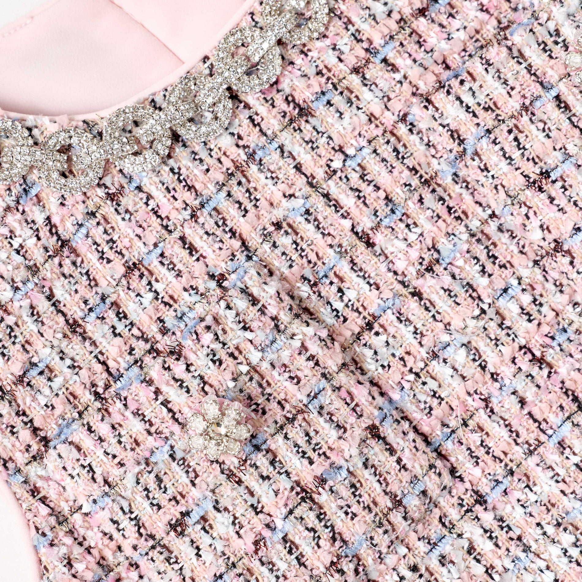 Pink Boucle Dress
