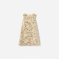 Champagne Sequin Embroidered Sleeveless Dress