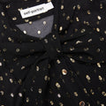 Black And Gold Chiffon Blouse