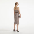 Guipure Lace Midi Skirt