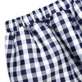Navy Gingham Taffeta Mini Skirt
