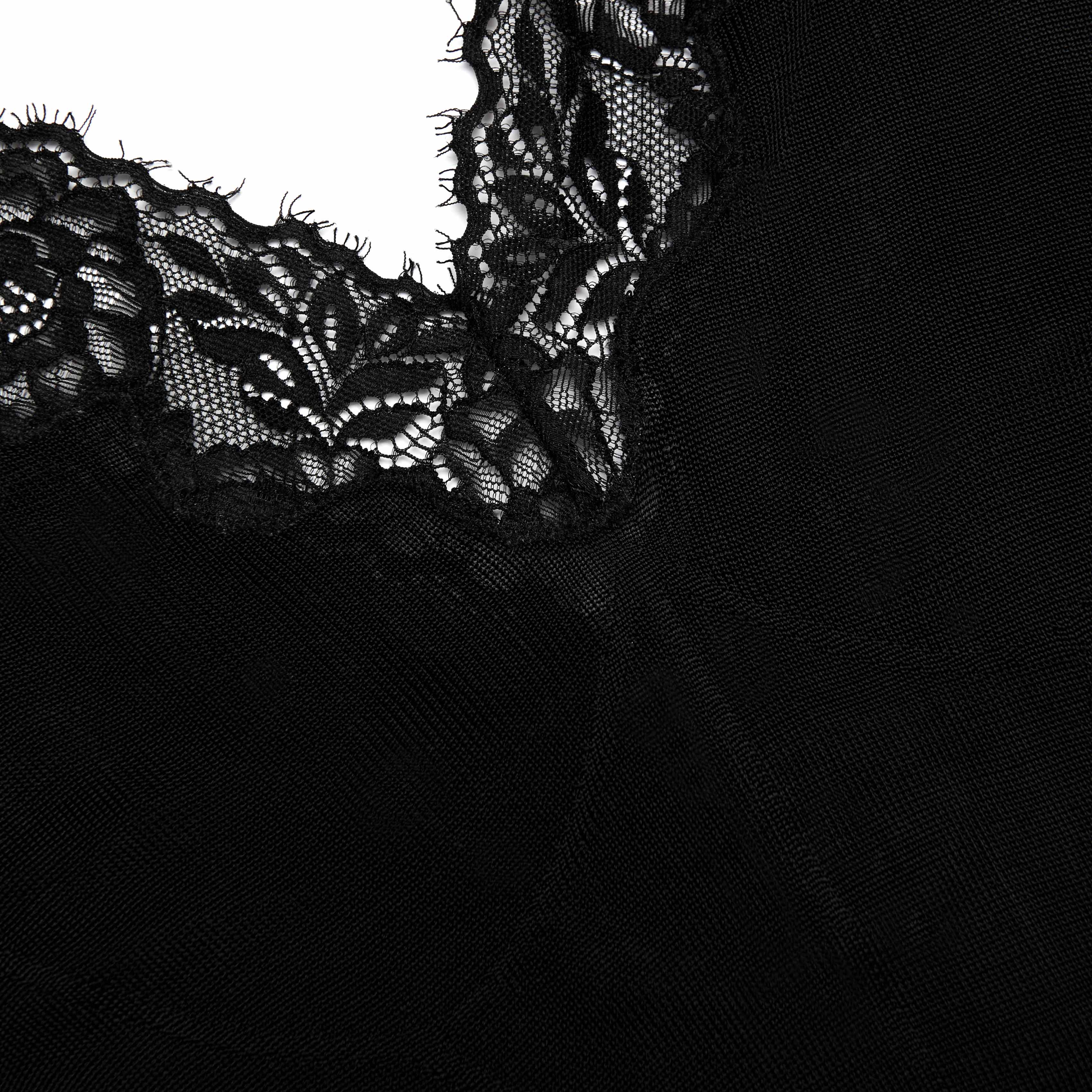 Black Viscose Knit Maxi Dress