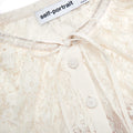 White Lace Cape Maxi Dress