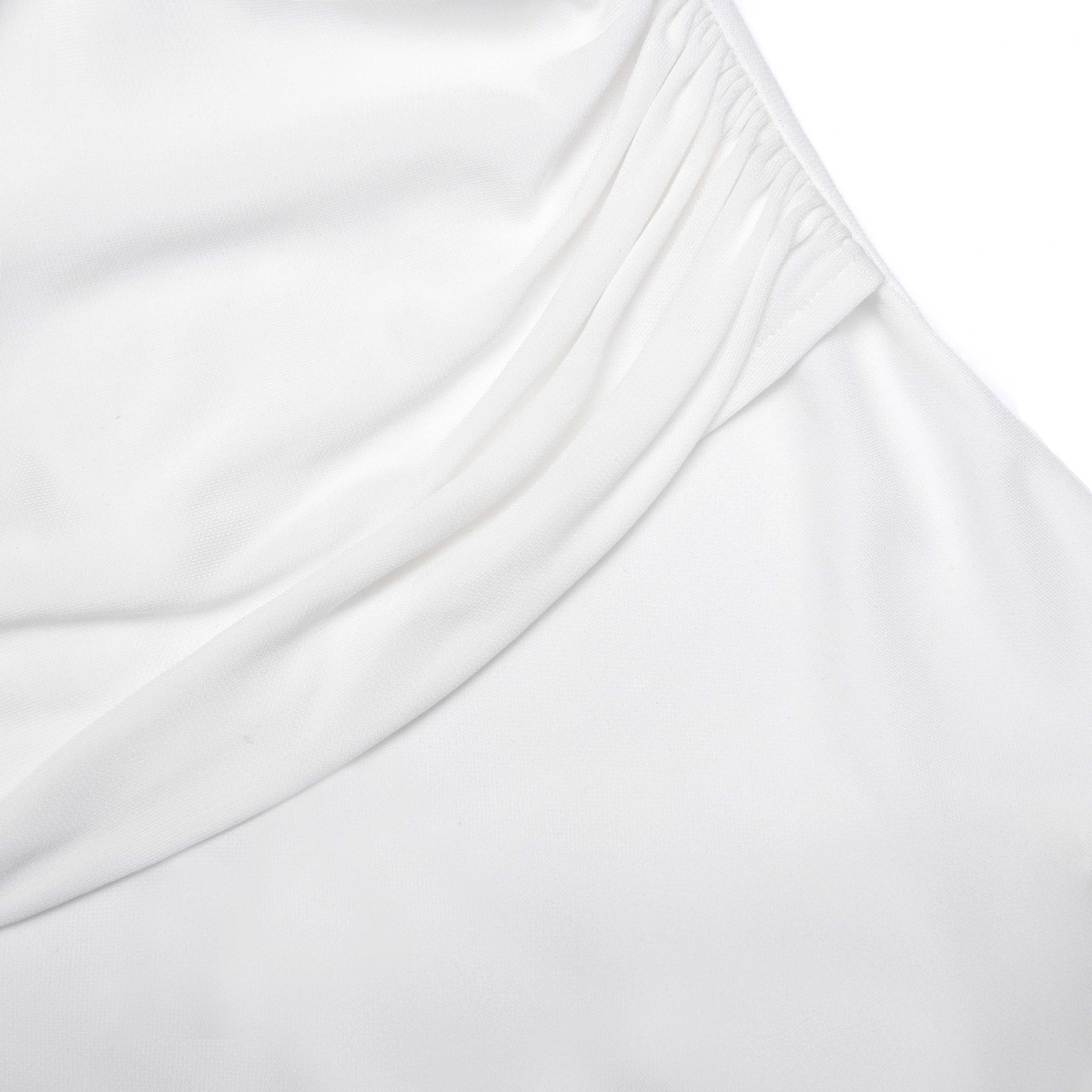 White Jersey Cut Out Midi Dress