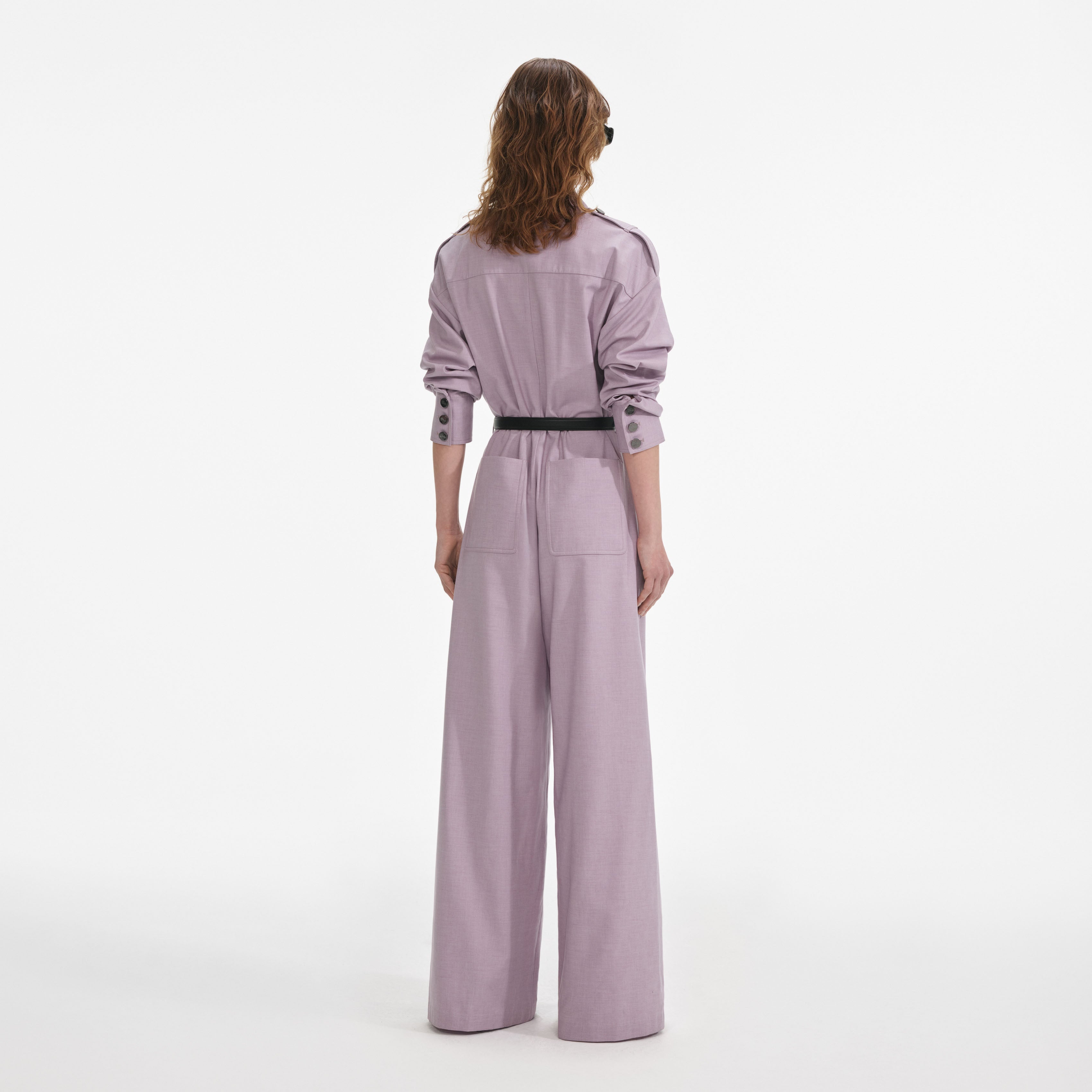 Lilac Twill Jumpsuit