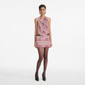 Pink Check Chainmail Top