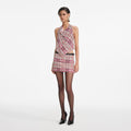 Pink Check Chainmail Top