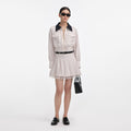 Cream Twill Contrast Collar Jacket