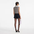 Navy Boucle Skort