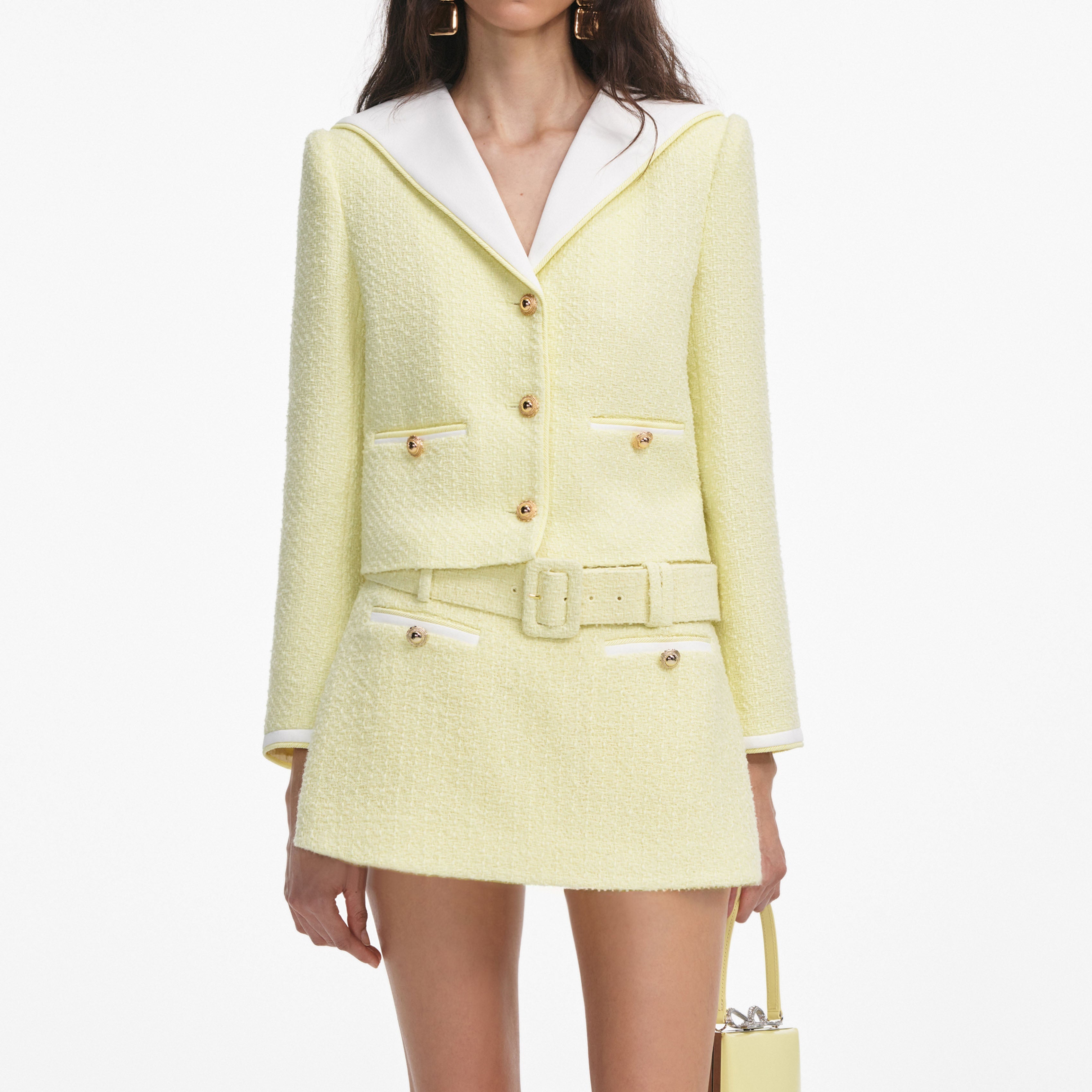 Yellow Boucle Skort