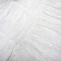White Tulle Lace Gathered Midi Dress