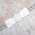 White Tulle Lace Maxi Dress