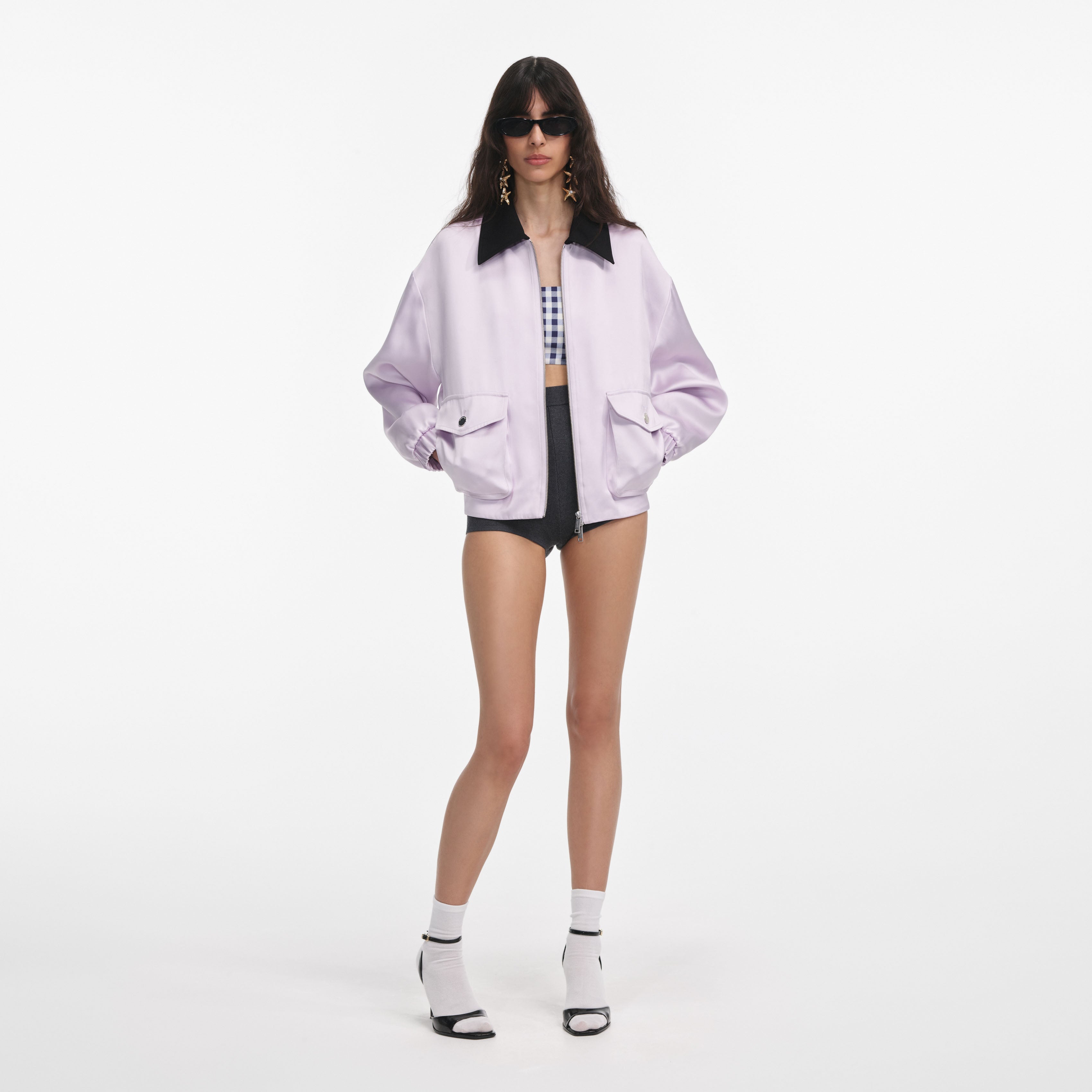 Lilac Viscose Jacket