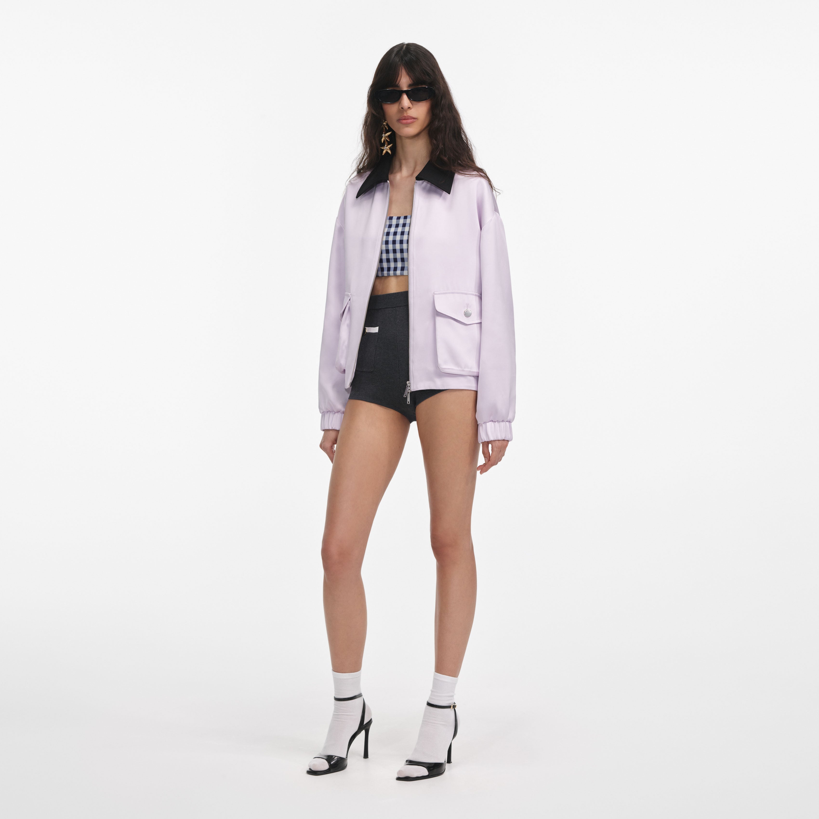 Lilac Viscose Jacket