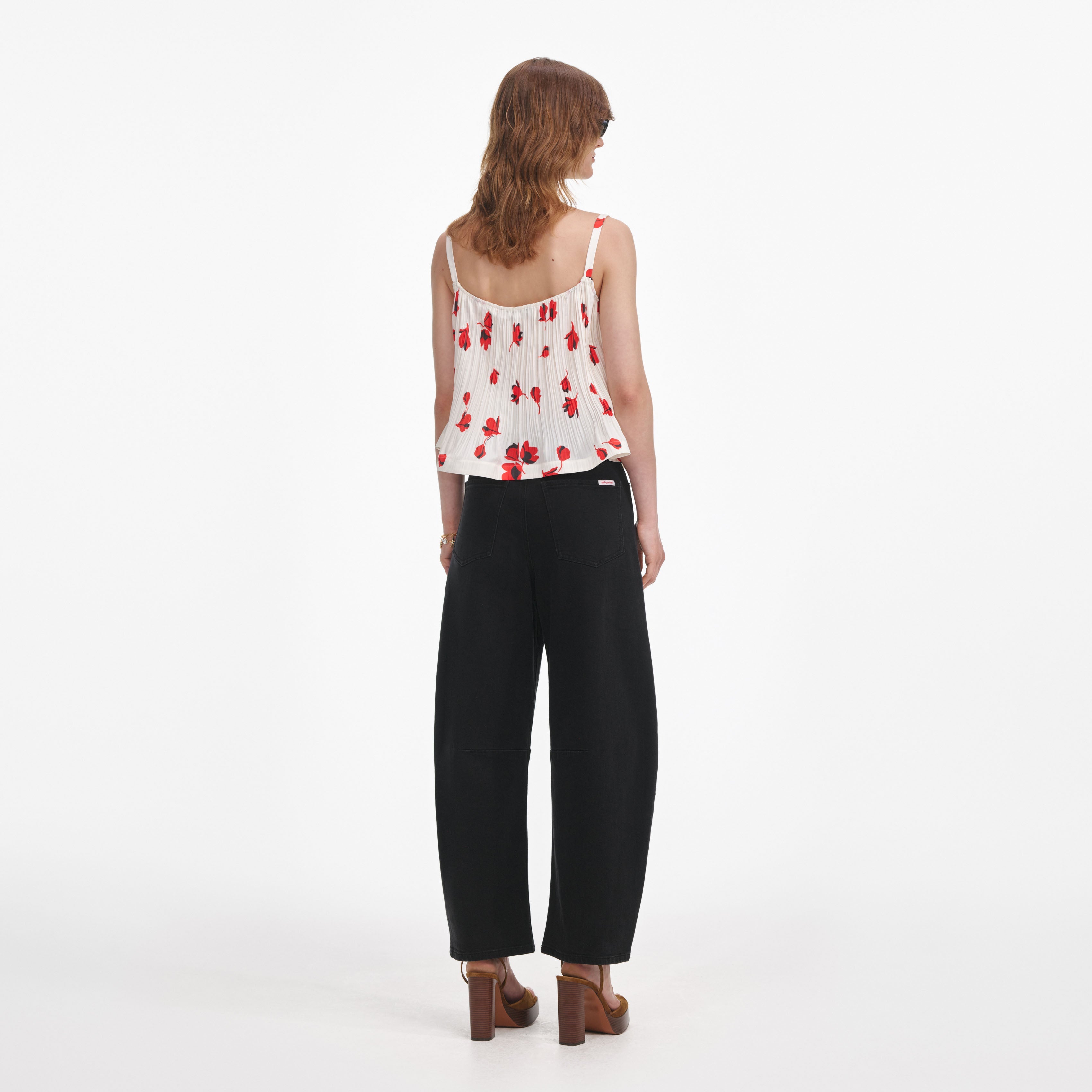 Black Barrel Leg Jeans