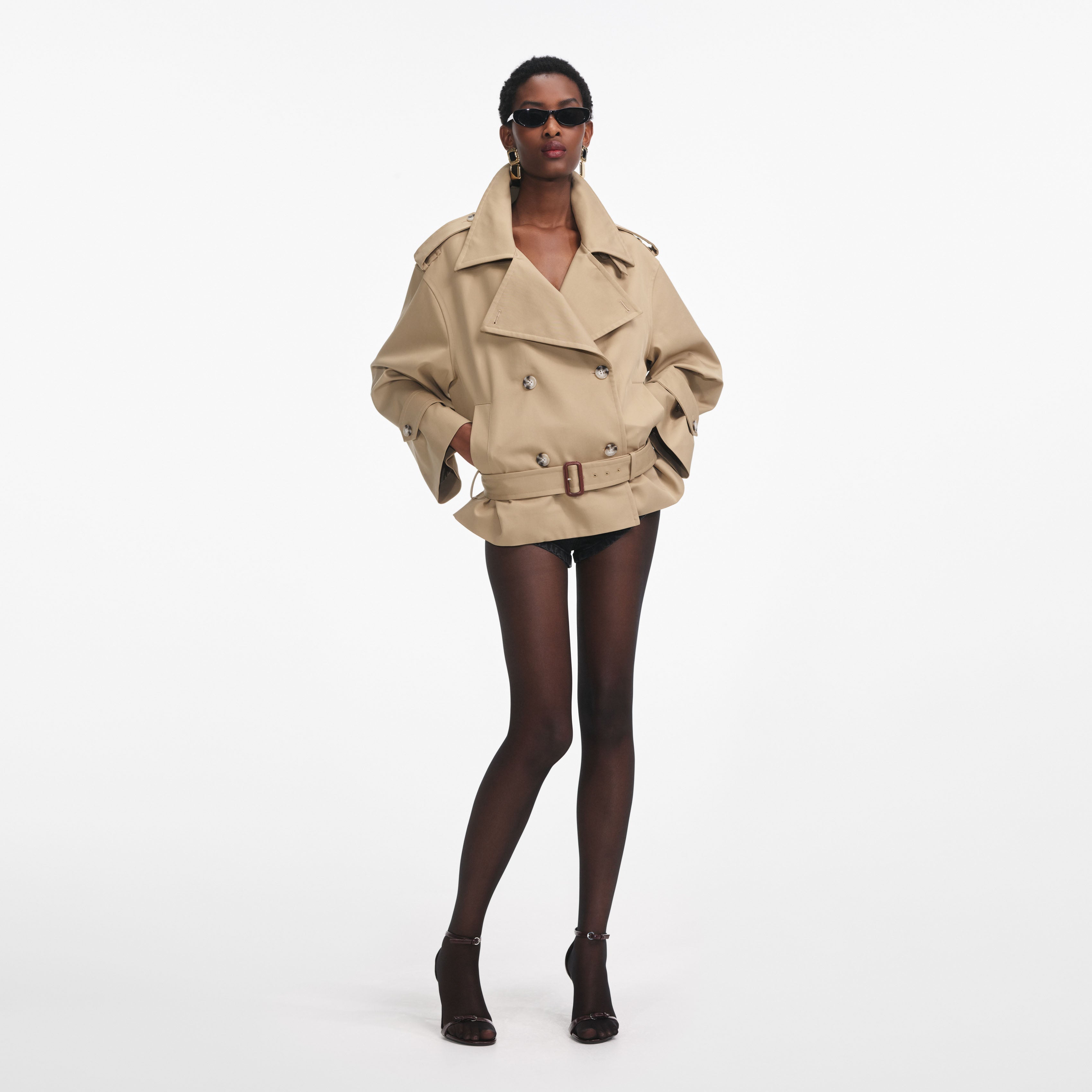 Beige Trench Jacket