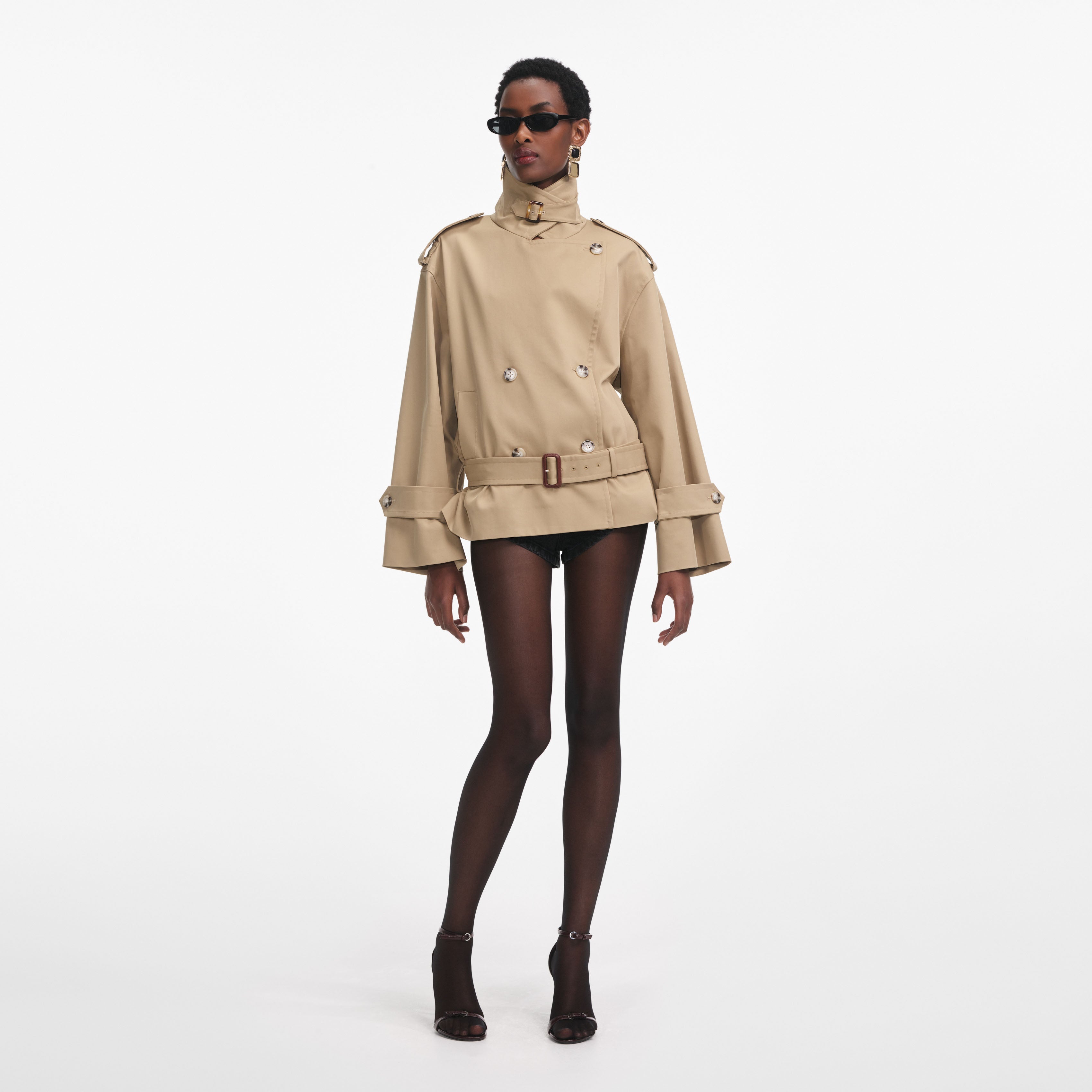 Beige Trench Jacket