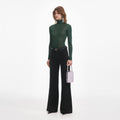 Green Viscose Knit Top