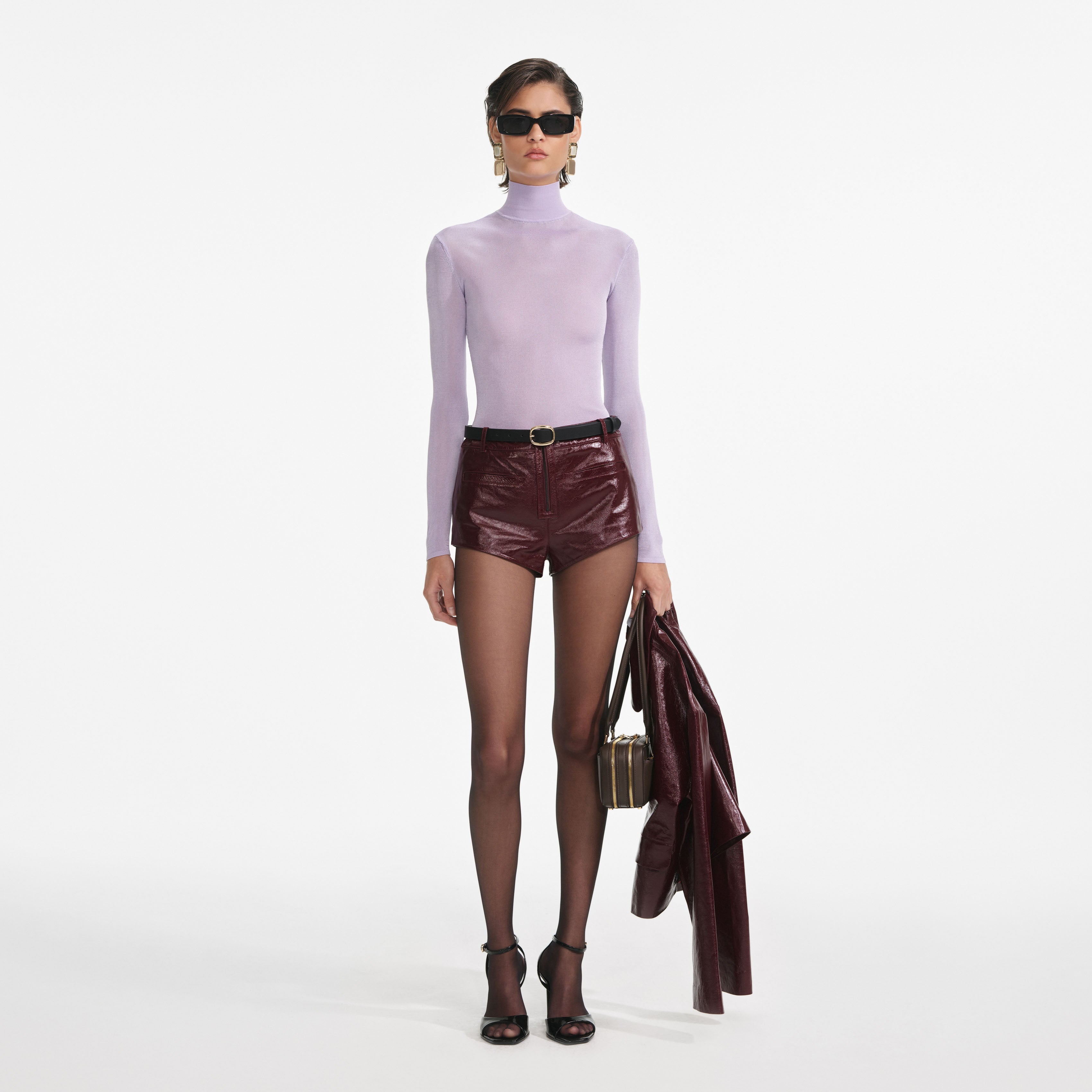 Lilac Viscose Knit Top